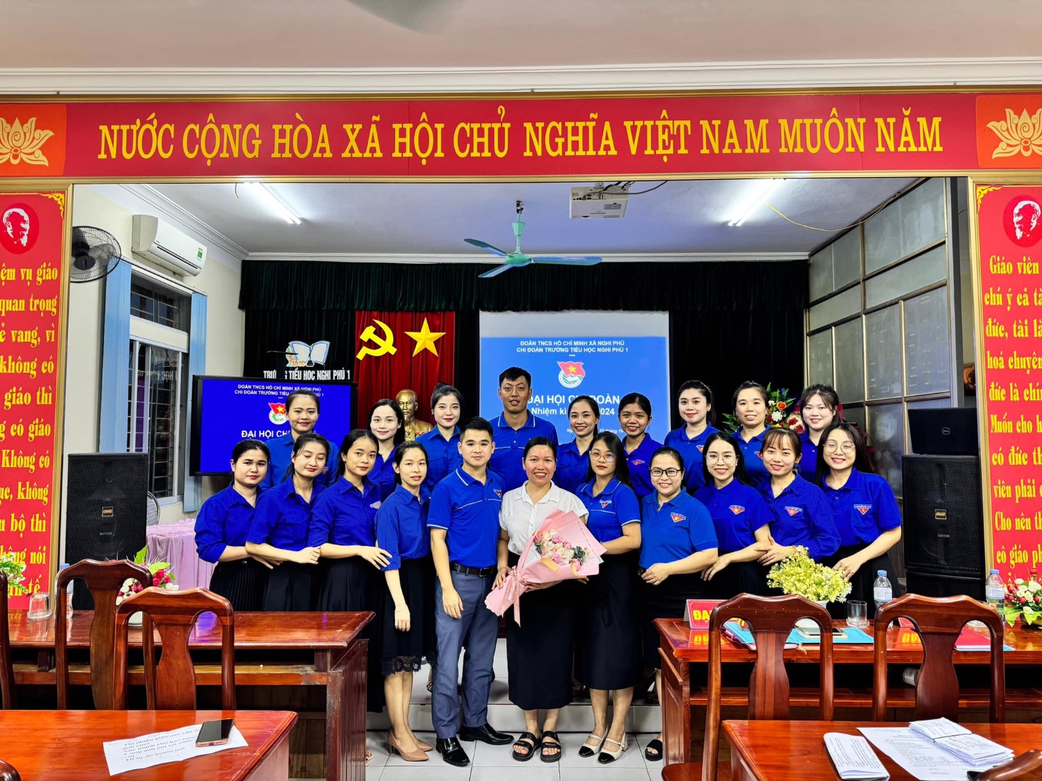 CHI ĐOÀN TRƯỜNG TIỂU HỌC NGHI PHÚ 1 TỔ CHỨC THÀNH CÔNG ĐẠI HỘI CHI ĐOÀN NHIỆM KÌ 2023-2024
