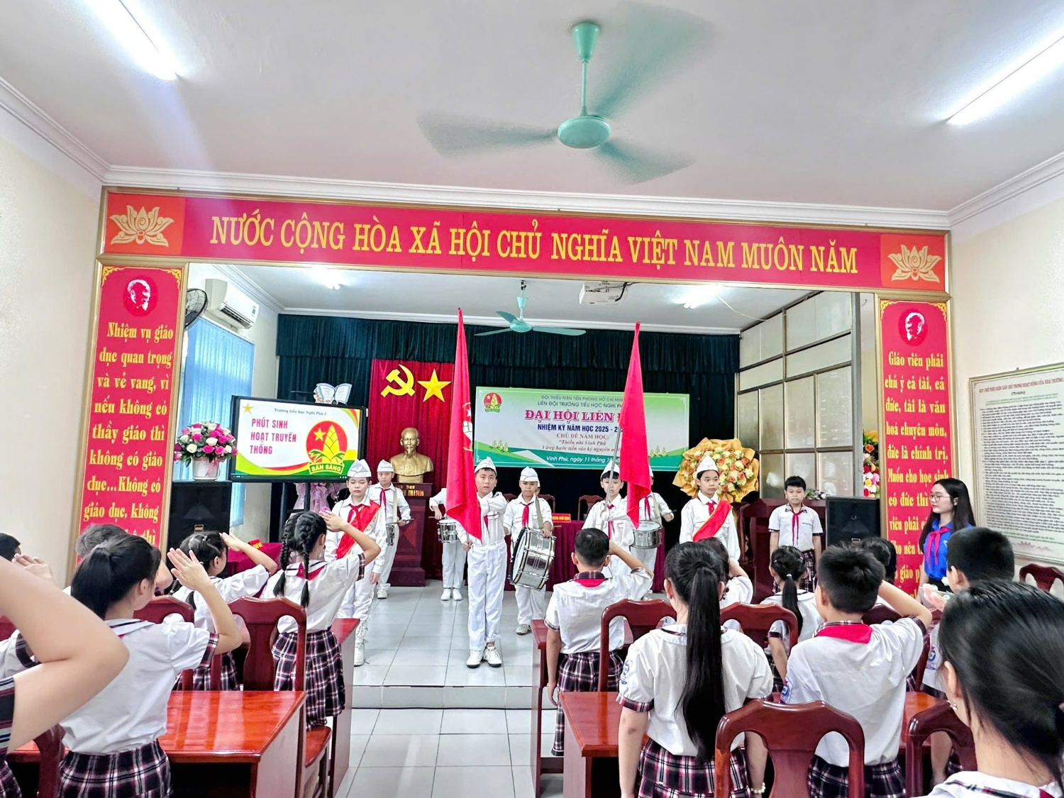 ĐẠI HỘI LIÊN ĐỘI TRƯỜNG TIỂU HỌC NGHI PHÚ 1 NHIỆM KỲ 2025 – 2026 THÀNH CÔNG TỐT ĐẸP!